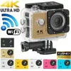 4 K Ultra Hd Eylem kamera F60 4 K / 30fps 1080 P spor WiFi 2.0 "170D Kask Cam sualtı su geçirmez Spor Kamera Perakende Paketi Ile JBD-M7