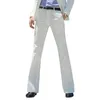 GXXH 2018 New Men's Flared Trousers Formal Pants Bell Bottom Pant Dance White Suit Pants Size 28-30 31 32 33 34 36 37