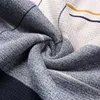2018 marca social de algodón fino suéter de los hombres suéteres casual de punto a rayas suéter hombres masculino jersey ropa 5066