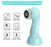 Waterproof Face Cleansing Brush 360 Degree Rotation Face Wash Machine Rechargeable Electric Facial Brush USB Rechargeable Blue