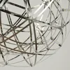 Rostfritt stål Hängsmycke Lampa Modern Led Ball Fyrverkerier Lampa Boll ljuskronor Belysning Hem Hotell Deco Lighting