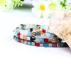 Ailatu Bling Cheap Bracelet Wholesale Bohemia Style Colorful Crystal Square Beads Braiding Friendship Bracelets Fashion Jewelry