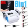 Factory directly sale 8 In 1 Cavitation slimming vacuum suction rf ultrasonic 3Mhz body sculpting machine