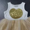 Девушки Одеваются Лето Милый Сердце Блестками Пачка Baby Dress Девушки Кружева Party Dress Для Девочек Детская Одежда Vestidos Нина