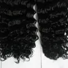 Nastro di colore naturale nelle estensioni dei capelli umani Doppi capelli disegnati capelli nastro di trama nastro per capelli 40pcs nastro umano in curly chinky