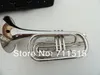 Versilbertes Marsch-Baritonhorn Bb-Blechblasinstrument Horn mit Mundstück-Nylonetui Kostenloser Versand