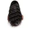 Parrucche lunghe economiche ricci ondulati neri morbidi naturali popolari calde con parrucche anteriori del pizzo dei capelli umani peruviani dei capelli del bambino per le donne nere