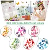 12pcs/set Novel Combination 3D Vivid Butterfly Wal Stickers Home Decor Decal Design Wall Fridge Magnetic Stickers 6 Colors