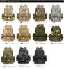 4 em 1 mochila tática militar multifuncional 50l 600D Oxford Camuflage Camuflagem Caminhada Mochila Impermeável Esporte Saco de Escalada Miúdos Sacos de Viagem