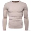 Maglione pullover slim fit Top alla moda da uomo con girocollo a maniche lunghe Misto cashmere di alta qualità lavorato a maglia Abbigliamento invernale da uomo in vendita