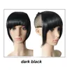 1PC 8 cali Krótki przedni klips z przodu w Bang Fringe Hair Extensions Prosty syntetyczna wysoka temperatura 100 prawdziwy naturalny fryzura 2944575