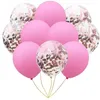 10pcs Mix Or Rose Confettis Ballons En Latex Rose 12 Pouces Ballons De Fête pour Baby Shower Bridal Shower Décorations De Mariage