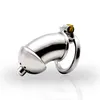 Chastity devices male cock cages chastity device penis plug new small male chastity device with urethral catheter BDSM stainless steel W668