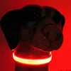 LED Nylon Dog Collar Dog Cat Harness blinkande Light Up Night Safety Pet Collar Multi Color XSXL Size Christmas Accessories2749897