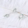 Rund Brilliant Cut Moissanite 1 Carat 6.5mm Liten Blå Test Positiv Lab Växt Diamant Lösa Gems Stenar Utmärkt Klipp VVS1