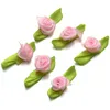 300pcslot petits rubans de satin roses bourgeons embellissements fleurs décoratives de fête de mariage 27 couleurs au choix taille du paquet de couleurs6412255