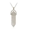 Creative foreign trade explosion natural stone crystal agate pendant bullet six corner Necklace286C