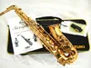 Giapponese SUZUKI ZK-564 Strumenti musicali professionali di alta qualità Sassofono contralto Tono Eb Ottone placcato oro Bottoni perlati Sax