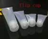 1000pcs/lot flip cap 5ml 10ml 15ml 20 30ml 50ml 100ml Soft Tube Plastic Lotion Container Empty squeeze Refilable Bottles Emulsion cream tube