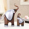 Statuette di elefanti Statue in resina artigianato Accessori Soggiorno Mobile TV Animali domestici Coppia Decorazione artigianale Souvenir