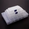 Transparent Plastic Grid Box Storage Organizer Jewelry Box Transparent Display Case Container 10 15 24 36 Slots