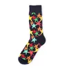 70% Coon Yeni Marka Meias Erkek Çorap Harajuku Yıldız Kalpleri Baskılı Uzun Tüp Renkli Elbise Çorap Boyutu 37-42