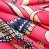 New Twill Sciarpa di seta Donna Regno animale Stampa Sciarpe quadrate Avvolgere moda Foulard femminile Grande scialle hijab Fazzoletto da collo 130 * 130 cm