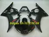 YAMAHA YZFR6 03 04 05 YZF R6 2003 2004 2005 YZF600 Mat Parlak Siyah Perileri Set + Hediyeler YN26 Için Motosiklet Peri