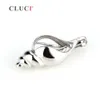 Cluci Hot Sale Summer Beach Women Jewelry Shell Charms 925 Sterling Silver Conch Necklace Cage Pendant S18101607