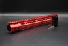 15 '' pollici Keymod / M-lok Style Handguard Rail Free Galleggiante Picatinny Mount System_Red Colore Anodizzato Spedizione Gratuita