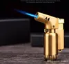 METAL Windproof Butane Gas lighter metal Cigar Cigarette Lighter mini Refillable jet flame torch Dabs Jet Butane Torch DHL FREE