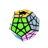 Megaminx مكعبات ماجيك البنتاغون 12 الجانبين gigaminx pvc ملصق dodecahedron اللعب تويست لغز diy التعليمية ماجيك لعبة مكعب