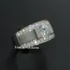 Choucong Brand Jewelry Solitaire Men Pierścień 2CT Diament 925 Sterling Silver Pierścień Zaręczyny Pierścionek ślubu dla mężczyzn