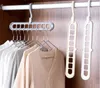 Hemförvaring Organisation Kläderhängare Tork Rack Plastiska halsdukkläder Hangers förvaringsställen Garderob Storage Hanger XB1