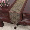 Vintage senaste havsvatten kinesiska silke bord löpare matbord matta elegant damastast bordduk rektangel kaffekuddar placemat 150 x 33 cm