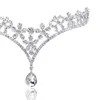 Headpieces noiva frontlet diamante cocar de casamento diamante pingente coroa véu nupcial jóias acessórios3755203