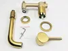 Faucets ROLYA New Arrival Luxurious Solid Brass TiPVD Golden Wall Mounted Baisn Faucet Bathroom Sink Mixer Tap