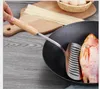 Hohe Qualität 5 Teile / satz 304 Edelstahl Küche Kochen Werkzeuge Set rutschfeste Hitzebeständige Holzgriff Utensilien Set küche Kochgeschirr Sets