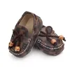 Newborn Baby Shoes Girls Boys PU Leather Crib Shoes Peas Shoes Soft Sole Infant First Walkers