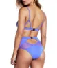 Sexy Bandage One Piece Swimsuit For Women Bodysuit Bath Suit Swimwear Female Monokini Transparent Purple White Cut Out swim Maillo5278499