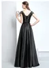 Black V-Neck Ball Gown Prom Dresses 2018 Sexy Jewel Long Prom Dresses Evening Gowns With Sparkly Beaded Bodice For Teens From
