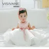 Yeni moda kız bebek çocuklar Giyim Dolunay Gelinlik Prenses llace yastıklı balo elbisesi sevimli çocuk giyim