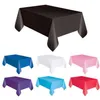 Large Plastic Rectangle Table Cover Cloth Wipe Clean 183cm x 137cm Disposable plastic Large Plastic Table Cloth #50210