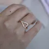 Infinitely Love bagues de fiançailles pour les femmes éternité en forme de coeur arc-en-ciel cz promesse anneaux simples clair zircon bijoux couple anneaux