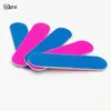 500 pcs/lot Mini Nail Files Blue And Pink Sandpaper Wood Nail Art Tools Emery Board