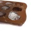 Kafatası şekil kek mutfak pişirme aleti Bakeware silikon kalıplar çikolatalı şeker üreticisi buz tepsisi çubuk kalıp araçları şeker