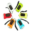 Mini Draagbare sleutel Zaklamp Sterk Licht Hand Crank Dynamo LED Solar Powered Camping Torch Pure Color 8 3WL BB