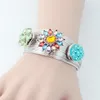 Noosa Bangle High Quality DIY Ginger snap button Bangle For Newest Metal Snap Button Bracelet b108