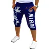 Shorts Shorts Collavatte da uomo Compressione Palm Print Design Bermuda Short Men Homme Shorts Black Grey MXXL5765821