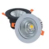 Dimmable Warm Natural Cold White 10W 15W 20W LED COB Spot Recessed Down light Downlights AC110V/AC220V/AC230V